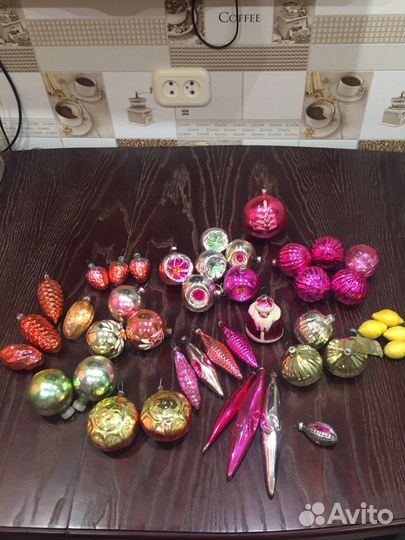 Елочные игрушки / Дед Мороз, времен СССР, винтаж