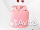 Airpods SoundBuds беспроводные наушники Розовые