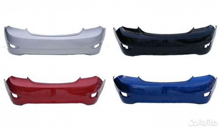 Hyundai Accent бампер задний в цвет