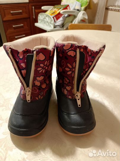 Сапоги для девочки утеплённые непромокаемые