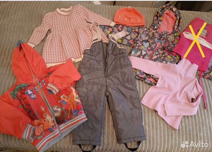 Вещи пакетом на девочку 92