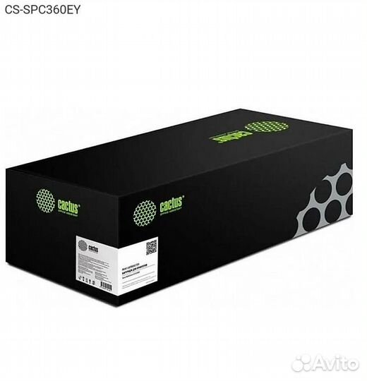 Тонер-картридж cactus SPC360HE Лазерный Желтый 600
