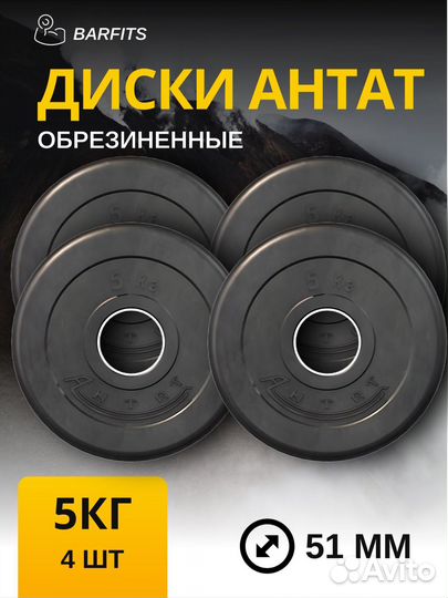 Комплект Дисков Антат 51мм 5кг. / 4 шт