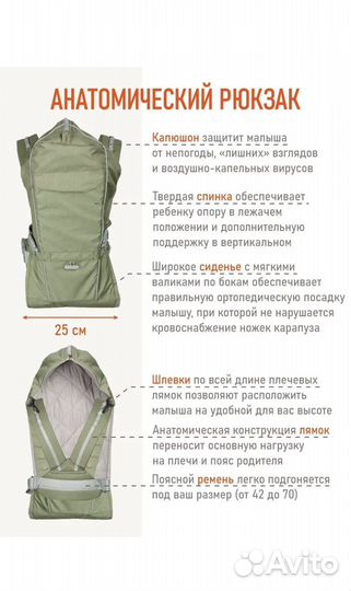 Слинг/ Рюкзак переноска