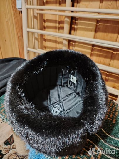 Шапка ушанка норковая мужская