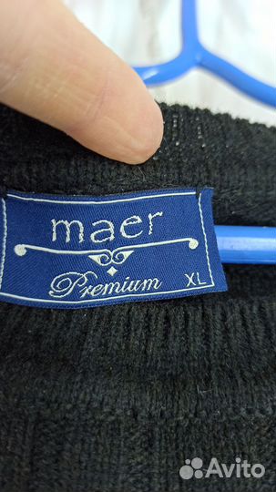 Свитер мужской 100 шерсть 52 р-р
