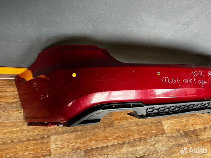 Задний бампер на volkswagen polo 5 GT