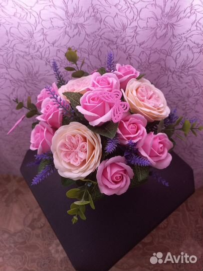 Букет цветов из мыла