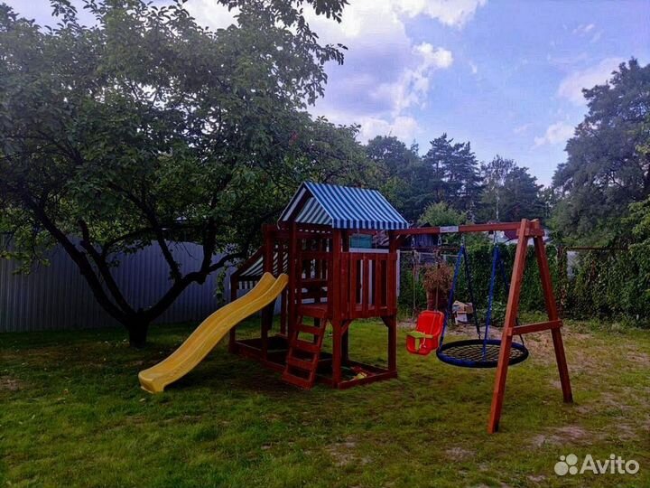 Детский комплекс игровая башня с балконом