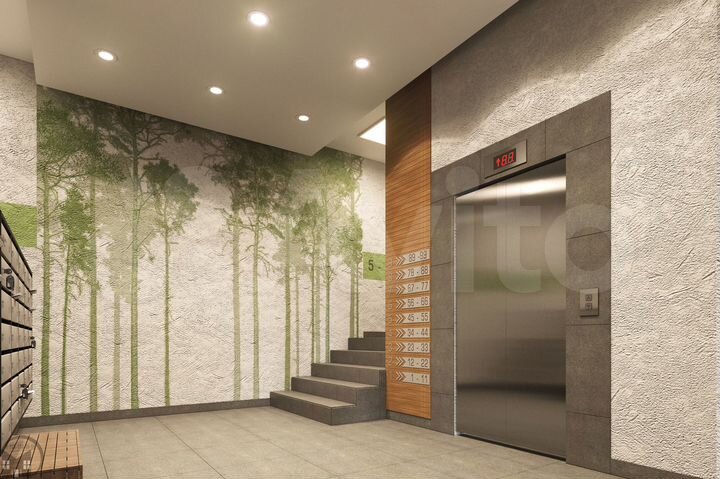 1-к. квартира, 45,8 м², 6/9 эт.