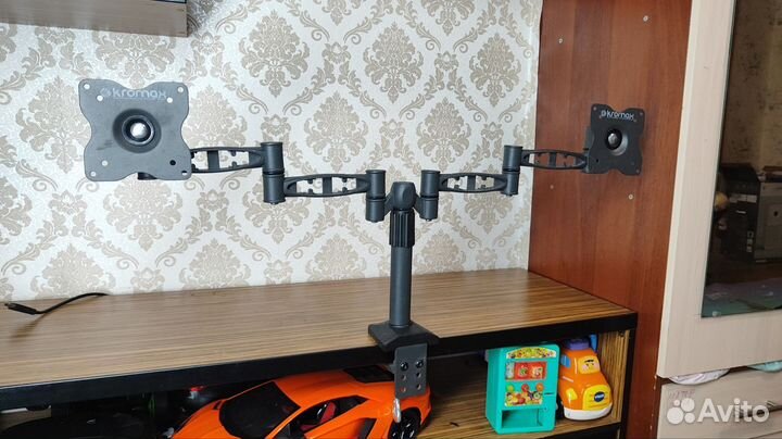 Кронштейн для 2-х мониторов Kromax office-3 grey