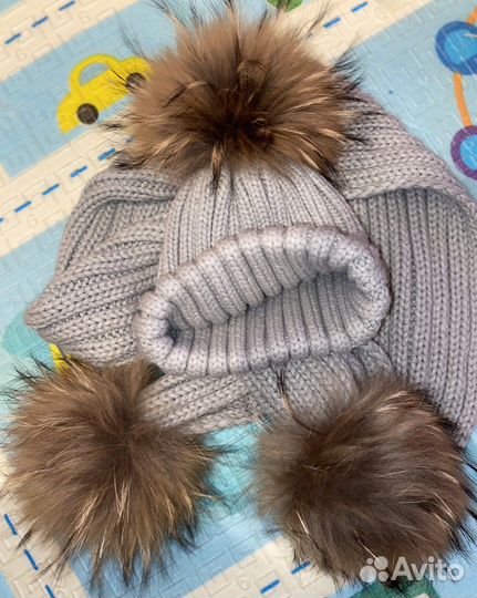 Комплект шапка, шарф