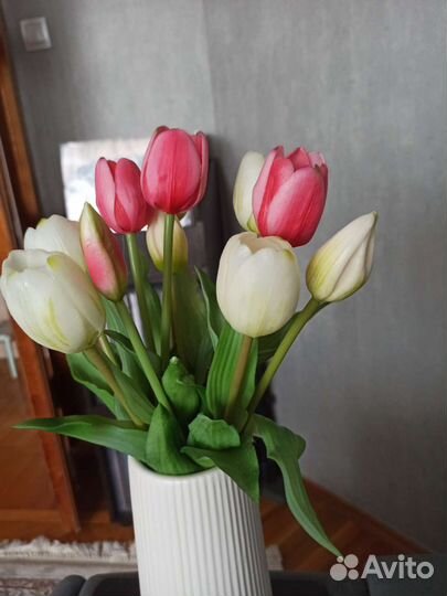 Букет тюльпанов искусственных(как натуральные)