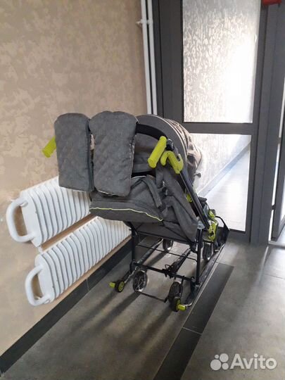 Детские санки коляска nika с колесами