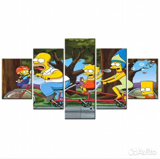 Модульная картина Симпсоны