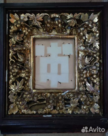 Киот старинный 19в. аналойный с позолотой