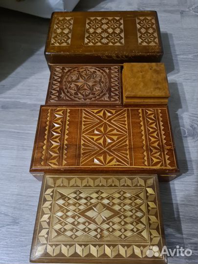 Шкатулки из дерева СССР