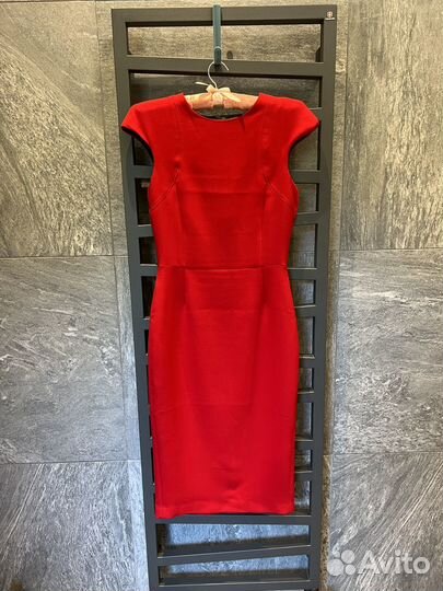 Платье красное zara