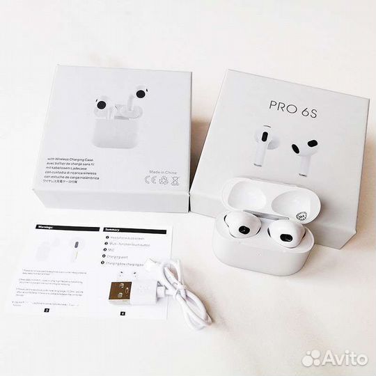 Наушники беспроводные блютуз TWS PRO 6S