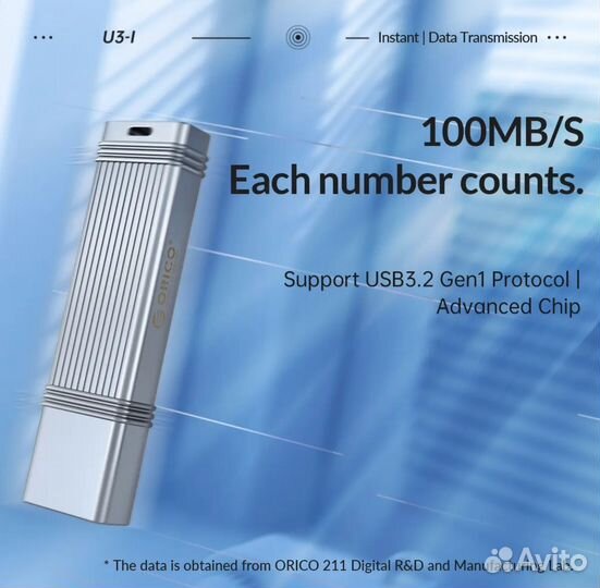 Флешка USB Type A 1тб Orico