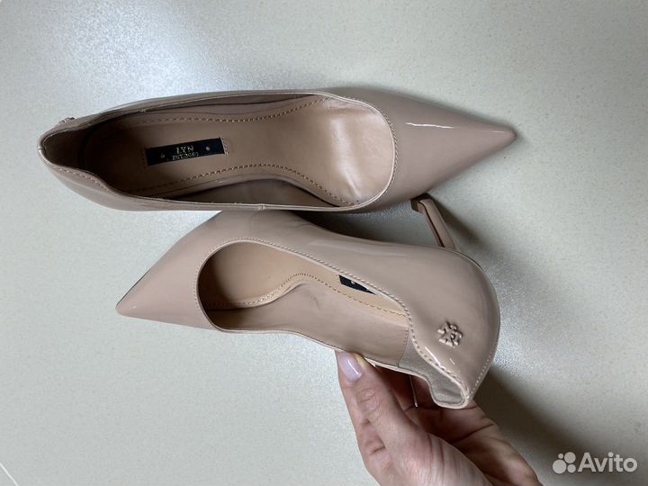 Туфли лодочки бежевые 37