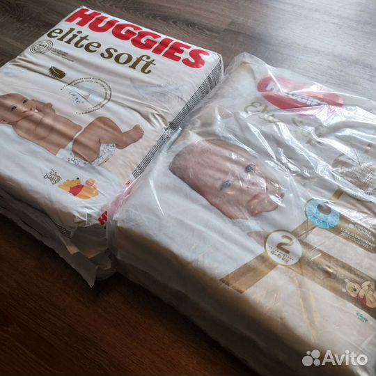 Подгузники Huggies elite soft 2