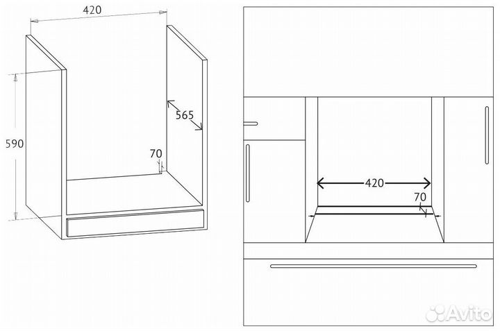 Встраиваемый электрический духовой шкаф Korting