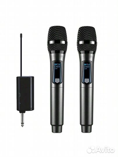Беспроводной многоканальный микрофон караоке 2 шт