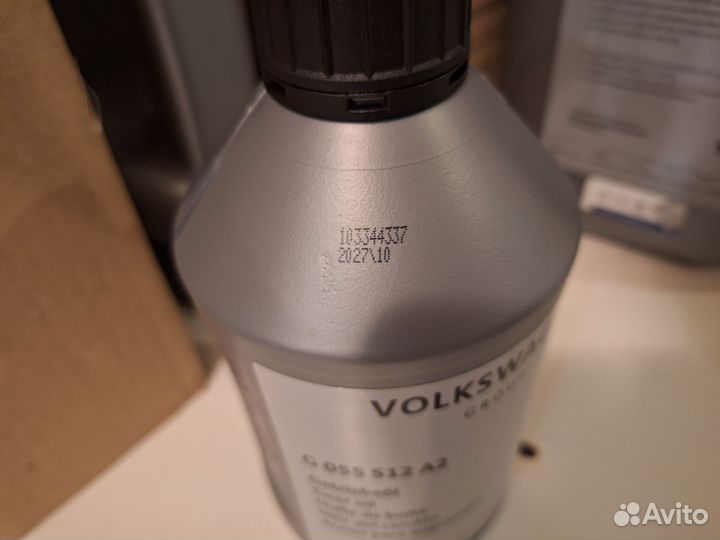 Масло трансмиссионное 4 литра volkswagen G055512A2