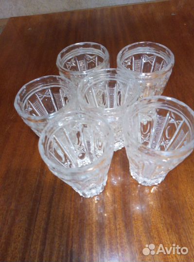 Хрустальные бокалы фужеры рюмки