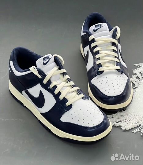 Nike Dunk Low Midnight Navy and White 36-39 EU