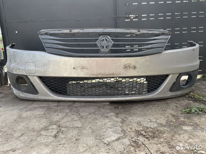 Бампер на renault logan 2