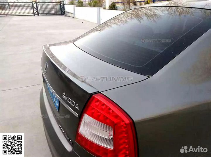 Спойлер лип Шкода Октавия Skoda Octavia 2 A5