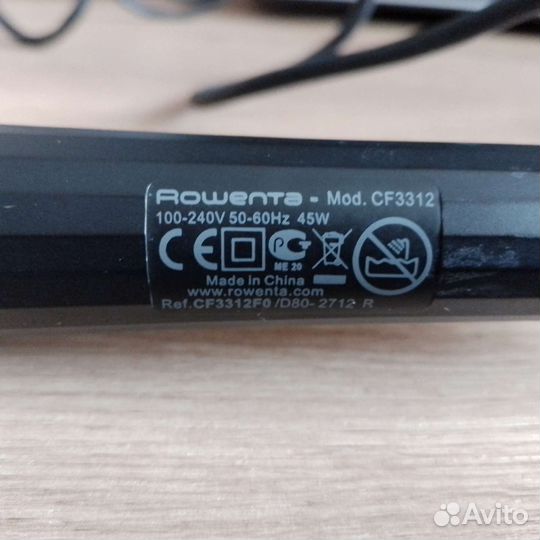 Новая Плойка Rowenta CF 3312, black
