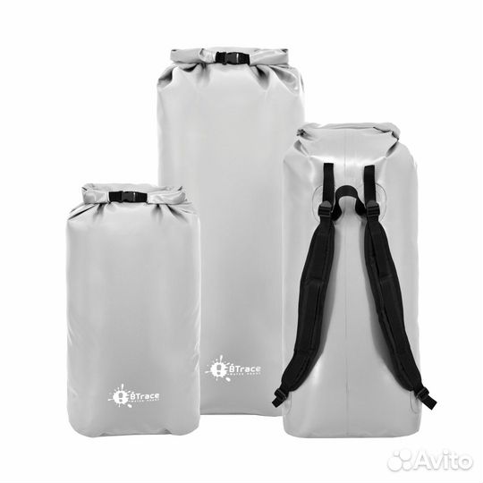 Гермомешок BTrace с лямками DryBag 80 л (серый)