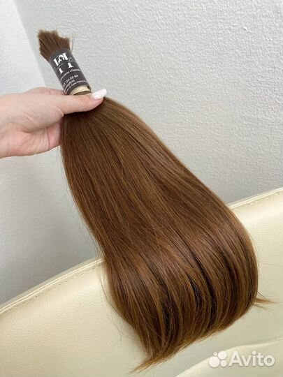 Натуральный срез русых волос, 39 см (А 586)