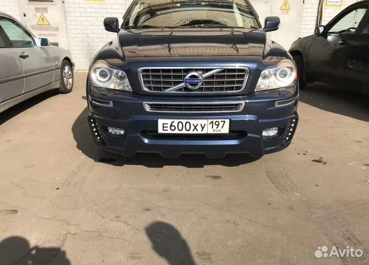 Накладка на передний бампер maxton Volvo XC90