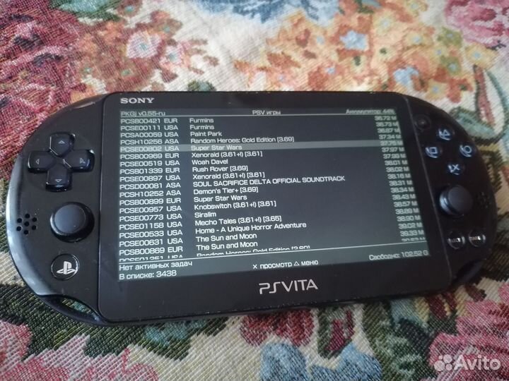 Sony ps Vita slim 128GB прошит с играми