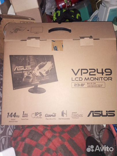 Монитор asus VP249QGR черный