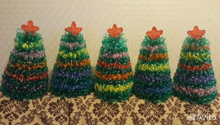 Мочалки елочки