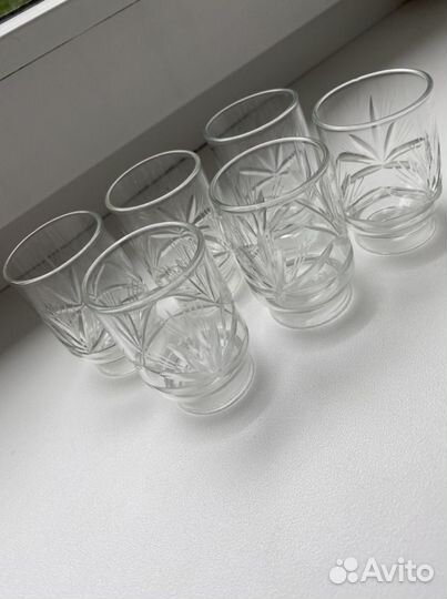 Хрустальные рюмки стопки СССР