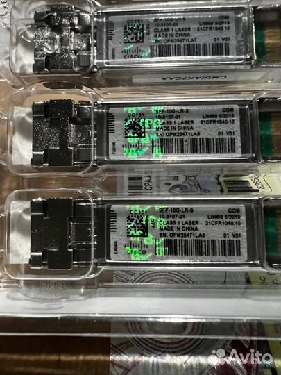 Трансиверы Cisco SFP новые, не Китай. Под РФ