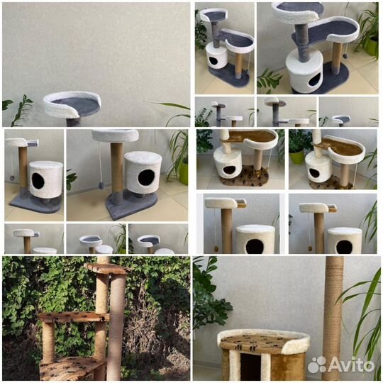 Когтеточки и домики для кошек