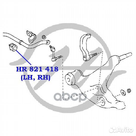 Втулка стабил. внутр. hr821418 Hanse