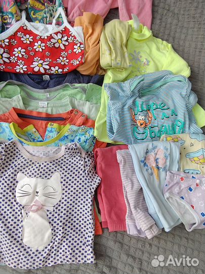 Детские вещи пакетом на девочку 80