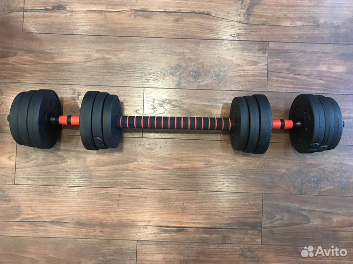 Гантели штанга 2 по 10 кг разборные