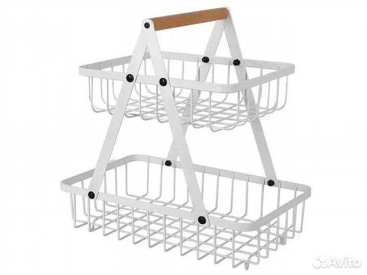 Корзина фруктов белая