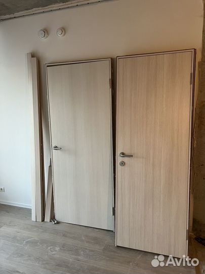 Двери межкомнатные с коробкой от застройщика