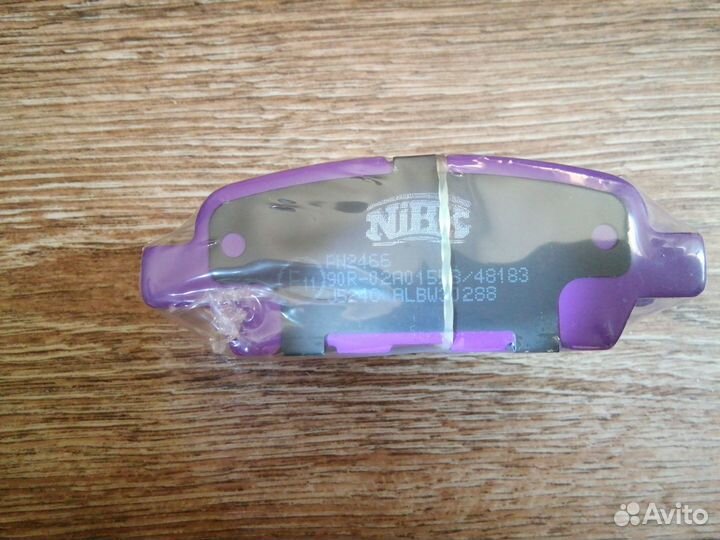 Колодки тормозные дисковые задние nibk PN2466