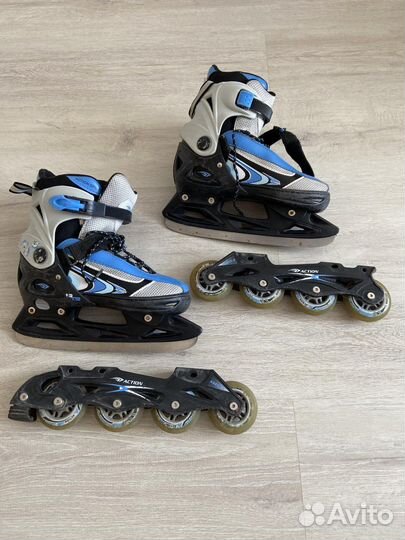 Ролики и коньки 2 в 1